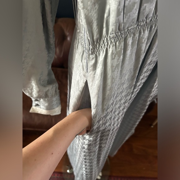 Silk Houndstooth Francesca Dress AS IS - Picture 3 of 9